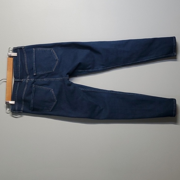 Abercrombie & Fitch jeans women's size 6R blue high rise ankle zippered outside - Picture 3 of 11